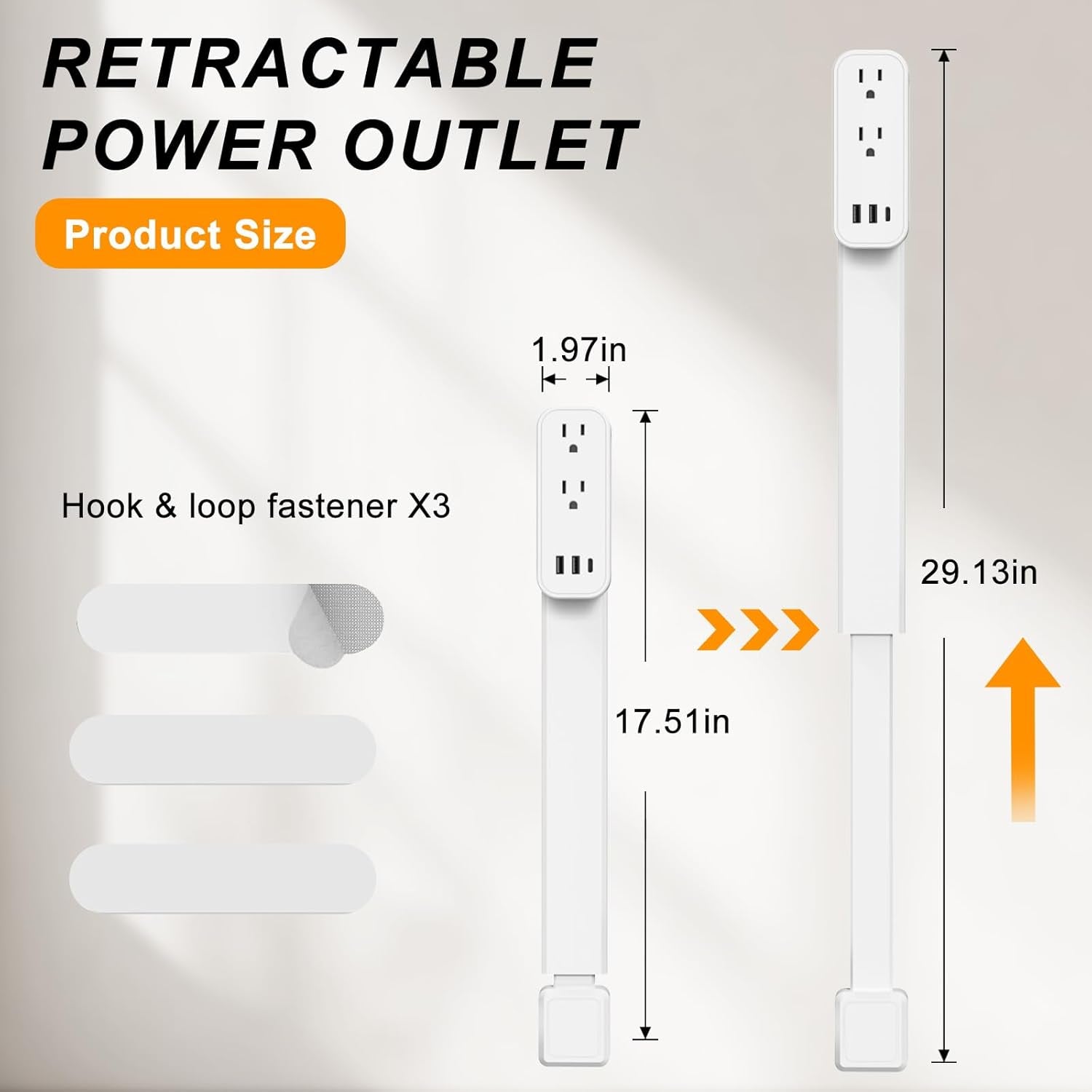 Adjustable Rotating Outlet Extender